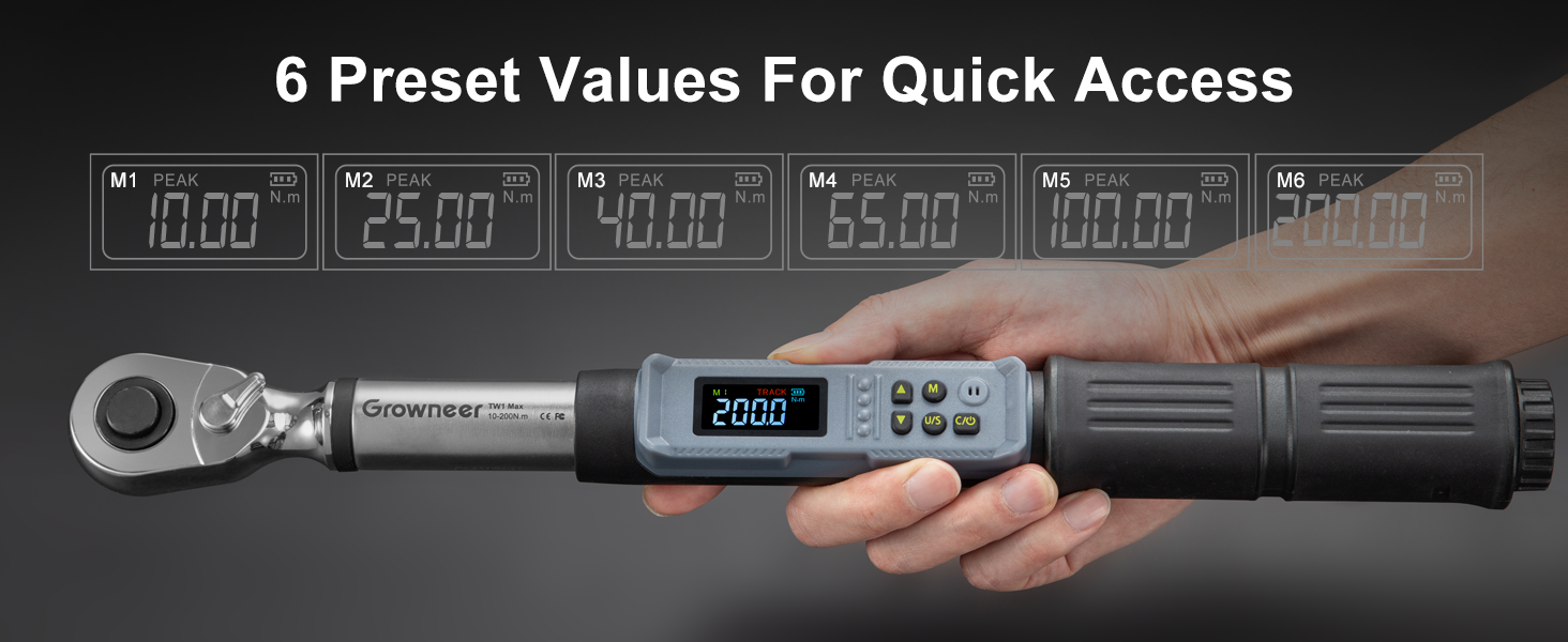 1 2 inch digital torque wrench 10–200 Nm4