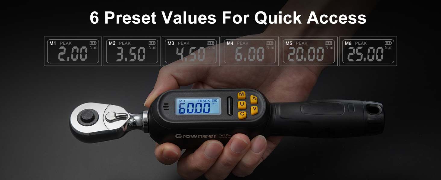 3 8 inch digital torque wrench 3–60 Nm4