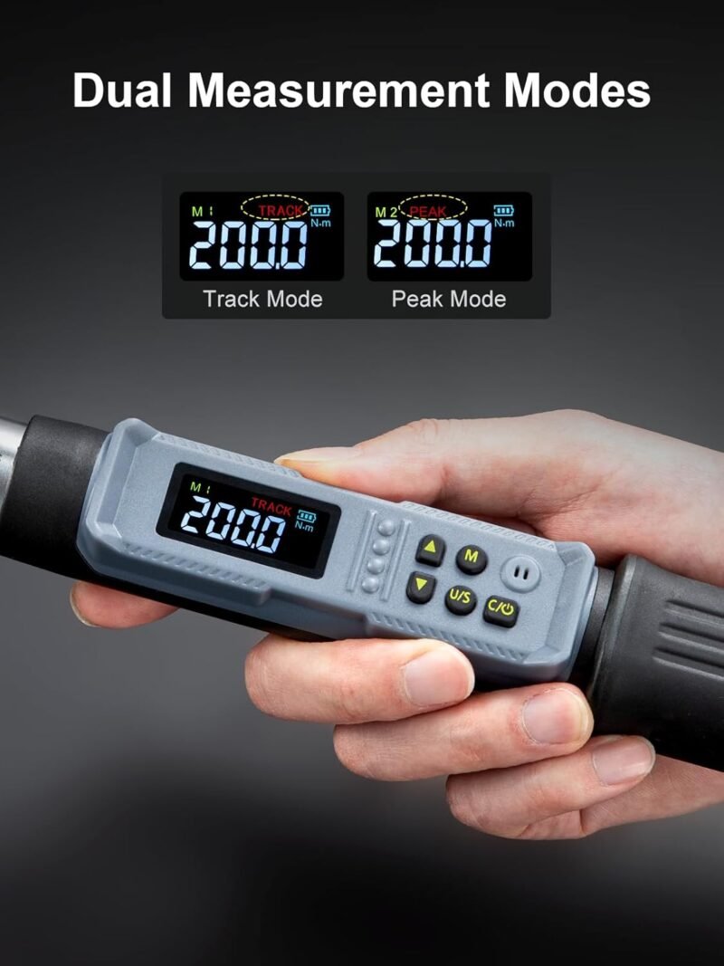 Digital Torque Wrench 1/2" Drive 10–200 Nm | LED+Buzzer - Image 6