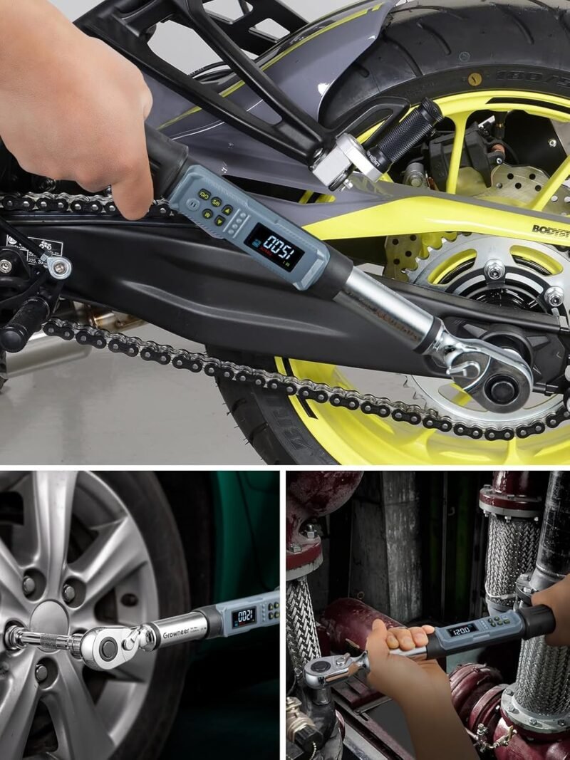 Digital Torque Wrench 1/2" Drive 10–200 Nm | LED+Buzzer - Image 9