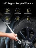 Digital Torque Wrench 1/2" Drive 17–340 Nm | LED+Buzzer - Image 3