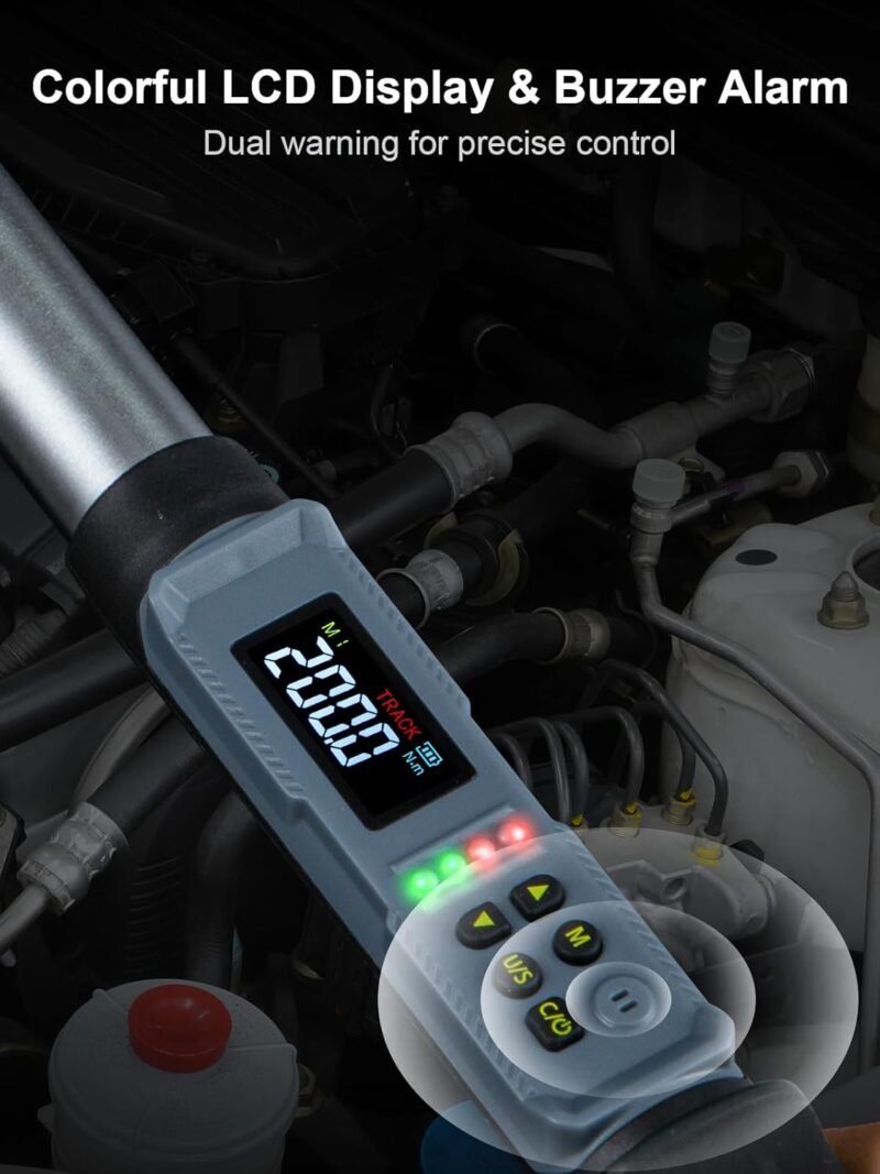Digital Torque Wrench 1/2" Drive 17–340 Nm | LED+Buzzer - Image 7