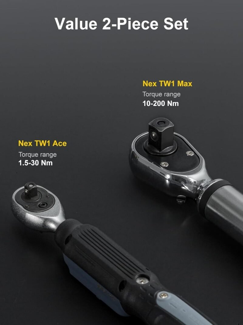 Digital Torque Wrench Combo 1/4" 1.5–30Nm + 1/2" 10–200Nm - Image 5