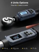 Digital Torque Wrench Combo 1/4" 1.5–30Nm + 3/8" 6.8–135Nm - Image 4