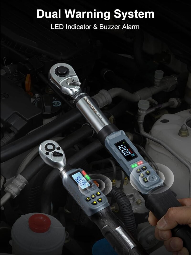 Digital Torque Wrench Combo 1/4" 1.5–30Nm + 3/8" 6.8–135Nm - Image 6